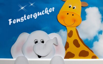 Freundliche Fenstergucker für gute Laune