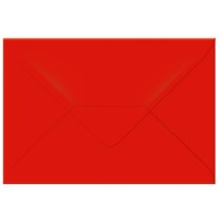 Transparentpapier-Kuverts "Uni" 115 g/qm rubinrot - 5 Stück