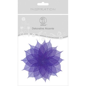 Dekorative Akzente "Blätter uni" violett