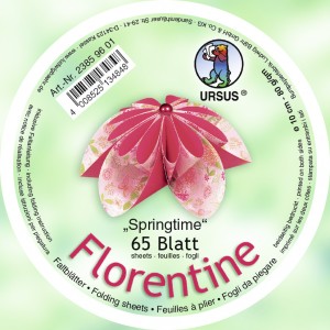 Faltblätter Florentine "Springtime" ø 10 cm