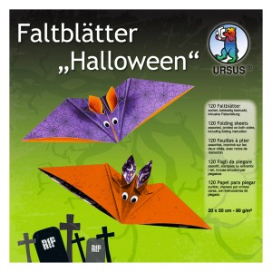 Faltblätter "Halloween 2" 20 x 20 cm - 120 Blatt