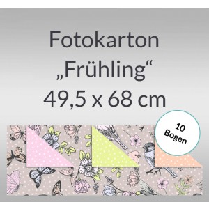 Fotokarton "Frühling" 49,5 x 68 cm - 10 Bogen