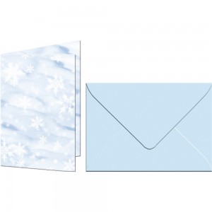 Grußkarten "Elemente" mit Kuverts Schnee