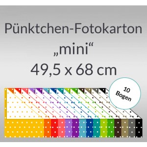 Pünktchen-Fotokarton "mini" 49,5 x 68 cm - 10 Bogen