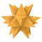 Weiteres Bild zu Faltblätter Aurelio-Stern "Starlight" gold matt 19,8 x 19,8 cm
