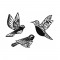 Weiteres Bild zu Folien Sticker "Vintage" Vögel